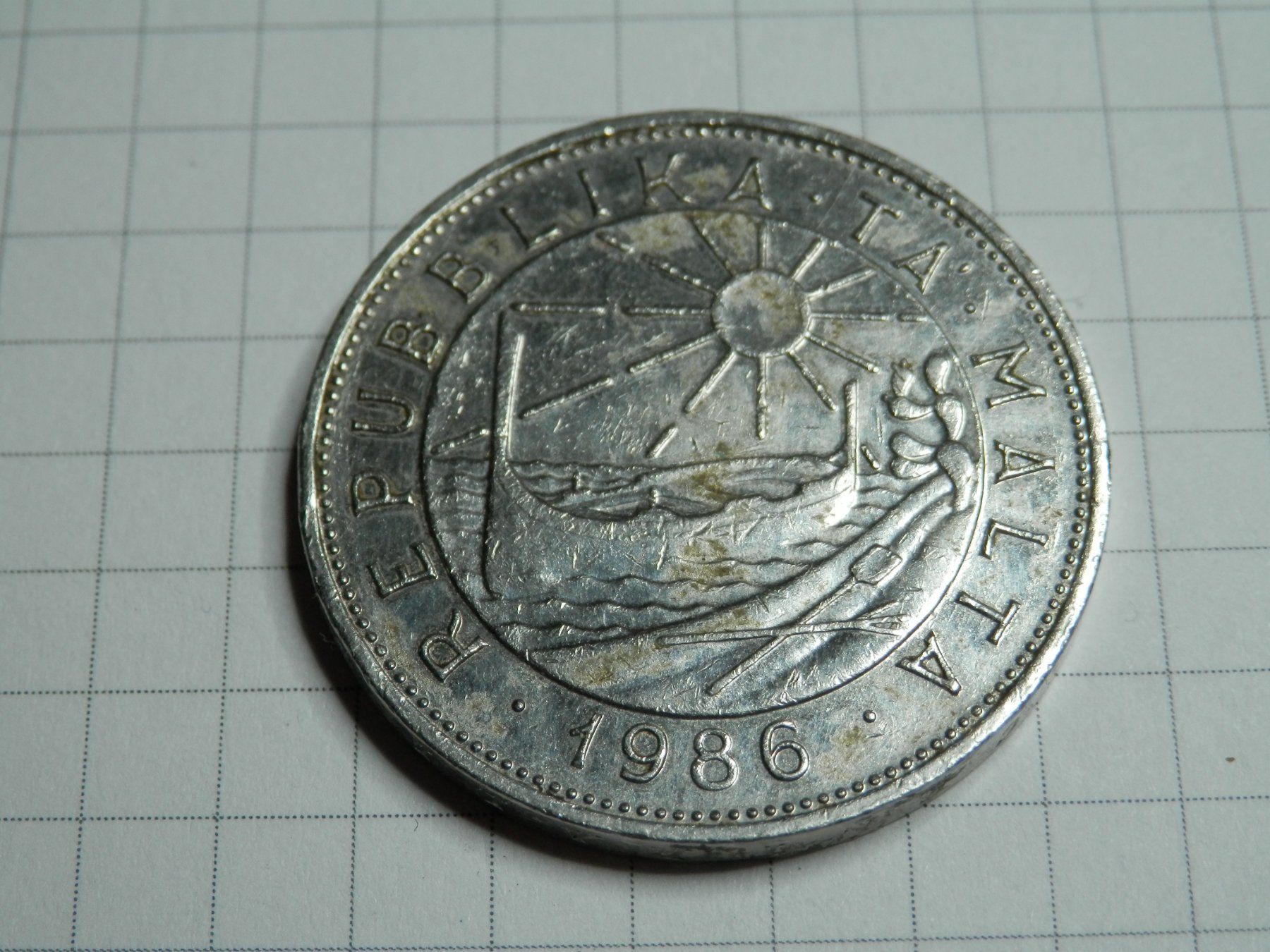 Tutti le monete: Malta 1 Lira, 1986 – Usato da Weiach venduto da weiach81