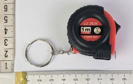 "ausziehbares Messband 100 cm" für Schlüsselanhänger (Neu)