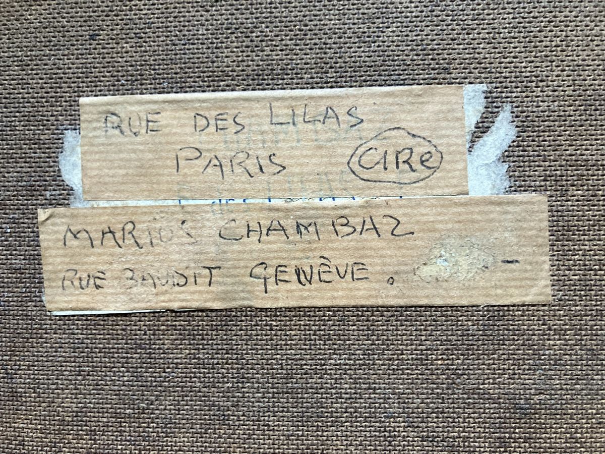 Dipinti: Marius Chambaz, Rue des Lilas , Paris – Usato da La Tour-de-Peilz venduto da mon_pd6m 1