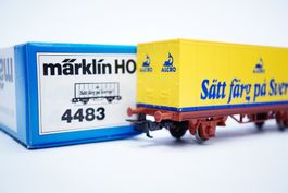 8∂ Märklin 4483 SJ Containerwagen Alcro Schweden