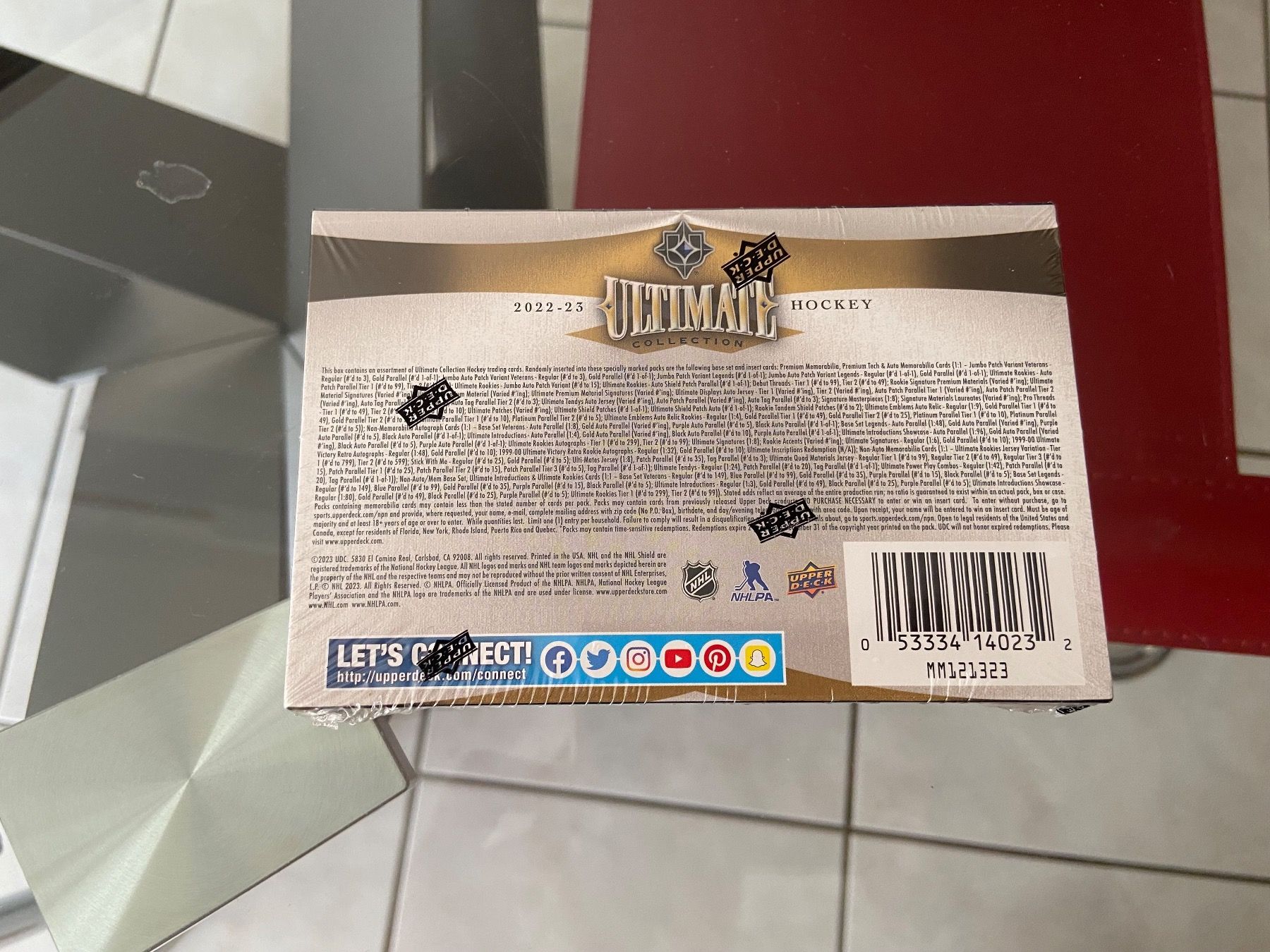 NHL Carte collezionabili: UPPER DECK ULTIMATE COLLECTION 2022-2023 / ALL HITS ! – Nuovo e nell'imballaggio originale da Réchy venduto da santiwwrld_514 1