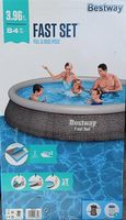Swimming Pool mit Pumpe 396 x 84 cm