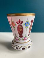 Böhmische Überfangglas Vase