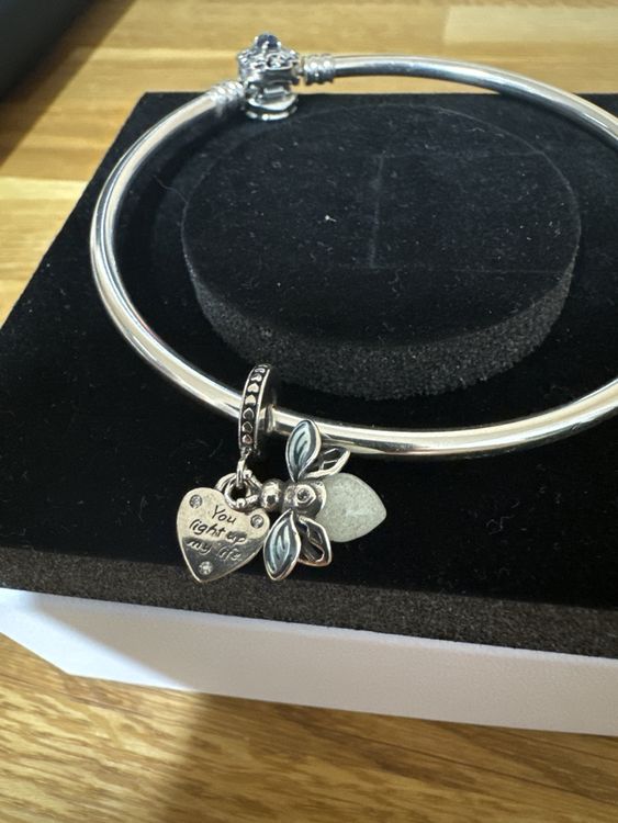 Teleye Sweet Bow Charm Anhänger - Perlenarmband Charm Mit Zirkonia Für 3-4,5mm Armbänder