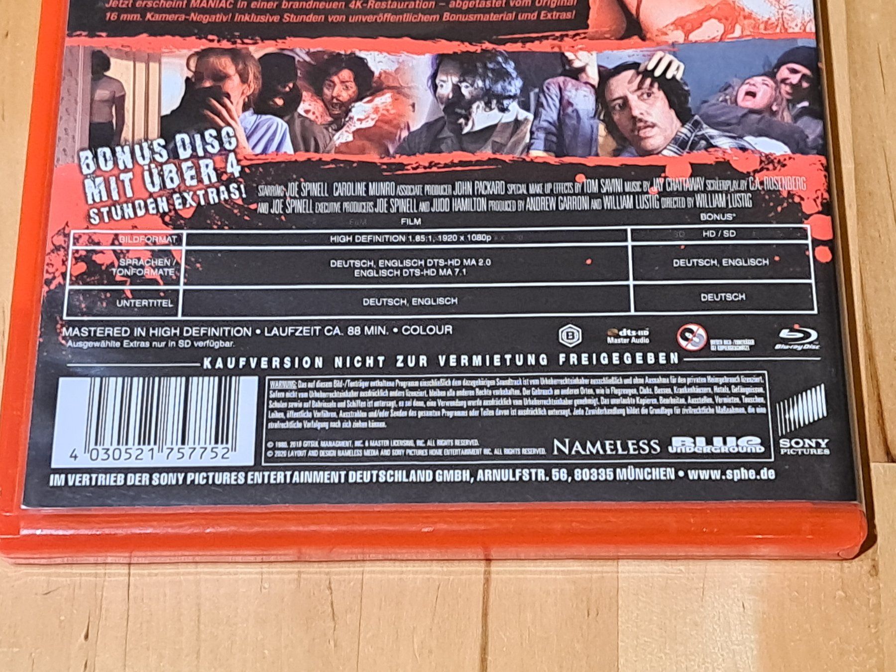 Bluray MANIAC, UNCUT Version 2-Disc, Label Nameless (Neuf (Voir  description)) à Unterseen pour CHF 19.8 – avec livraison | Acheter sur  Ricardo