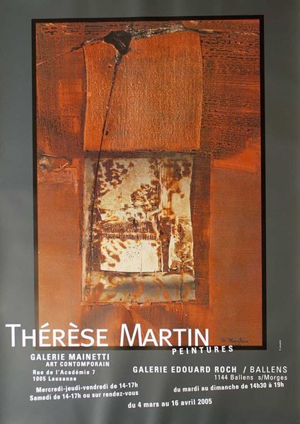 Foto & Immagini: Thérèse Martin – Nuovo (secondo la descrizione) da Bern venduto da Vintage-Art-Poster