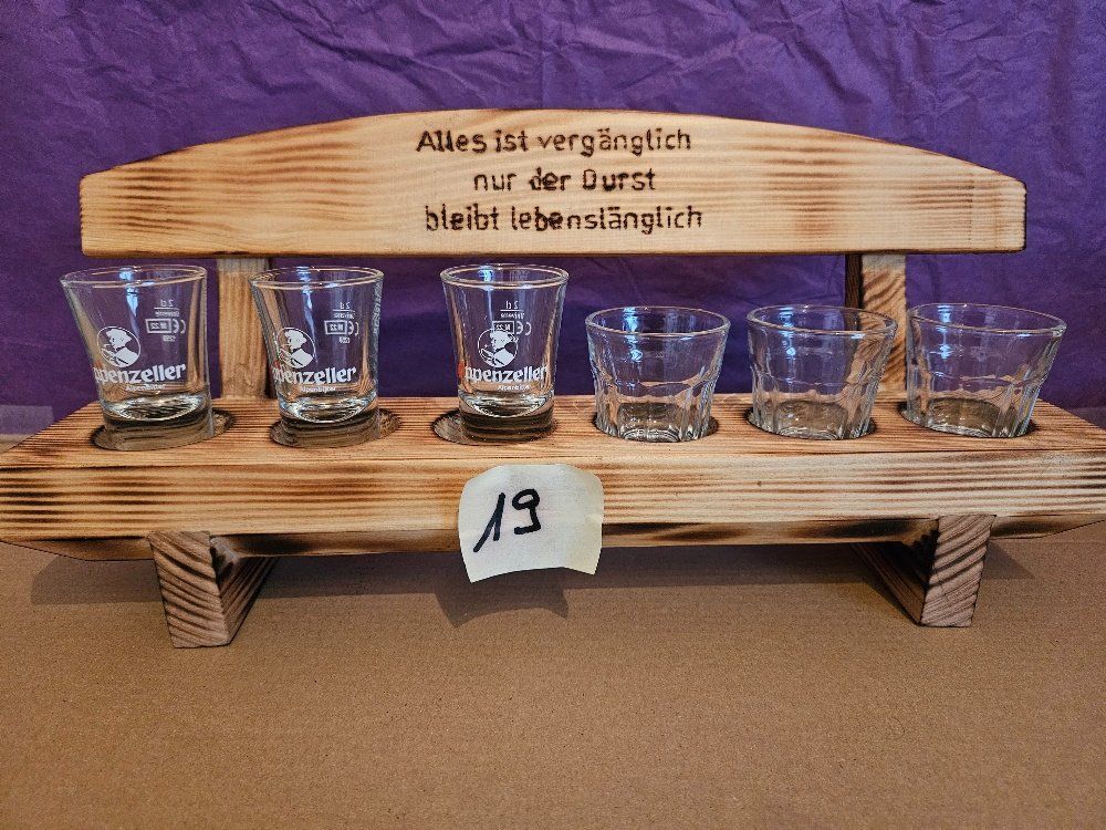 Articoli in legno: Schnapsbänkli aus Tannenholz – Nuovo e nell'imballaggio originale da Steinach venduto da HD1966 4