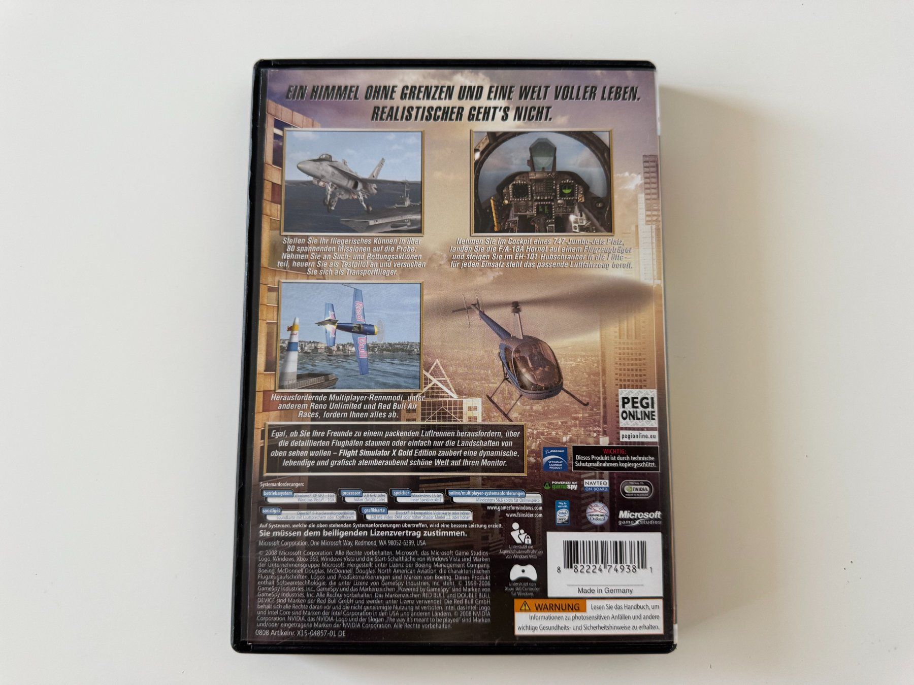 Microsoft Giochi: Microsoft Flight Simulator X Gold Edition, PC – Usato da Couvet venduto da nay_prh5 2