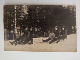 Militär, auf der Schützen, Hirschtafel, Schlitten ca. 1914?