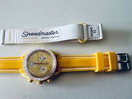 Bracelet silicone jaune pr OMEGA x SWATCH Mission to the Sun