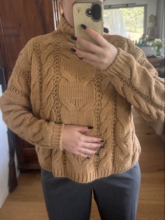 Pull beige oversized laine très bon état