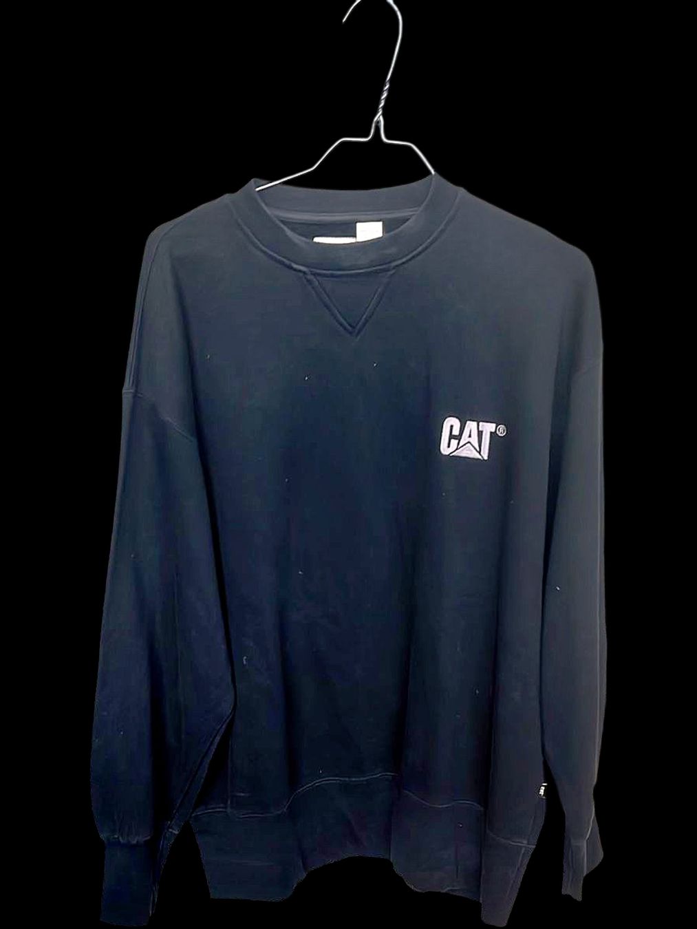 Maglioni & Felpe: CAT Schwarzes Rundhals-Sweatshirt - Größe Medium – Usato da Zug venduto da vinokilo 1