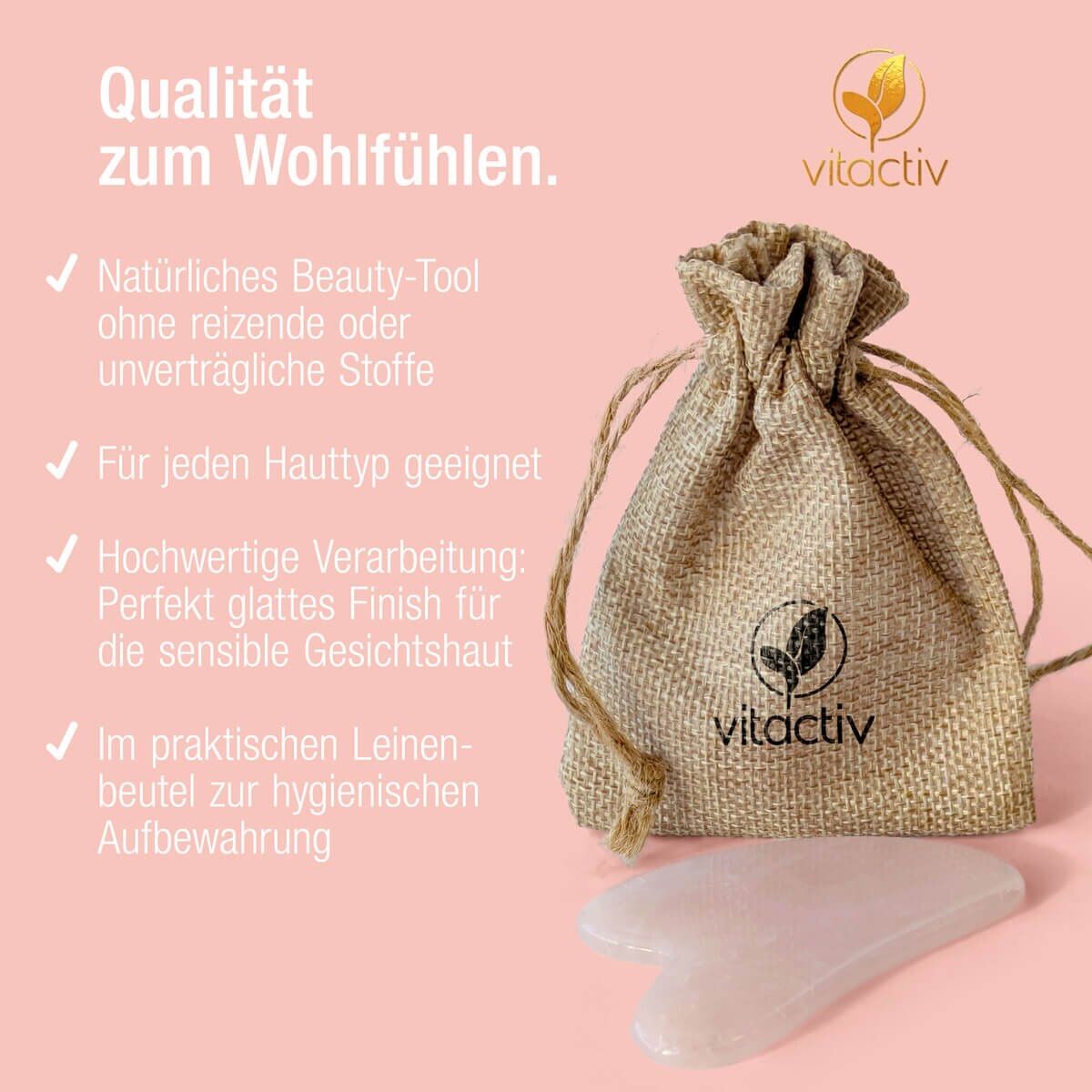Cura del viso: GUA SHA STEIN Rosenquarz – Nuovo e nell'imballaggio originale da Windisch venduto da shop-easy 5