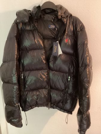 Ralph Lauren Winterjacke, schwarz, Größe XL, neu mit Etikett