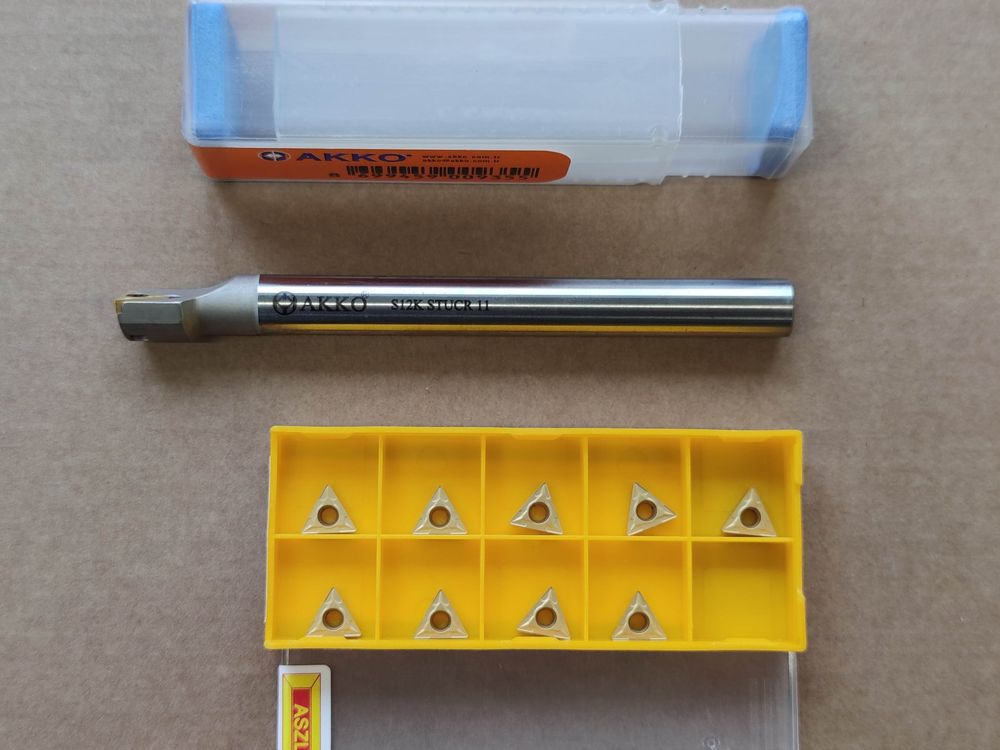 Produktbild von 21-teiliges Drehmaschinen-Bohrstangen-Set – 12mm Schaft, CNC Drehmeißel Mit Hartmetalleinsätzen & Schraubenschlüssel