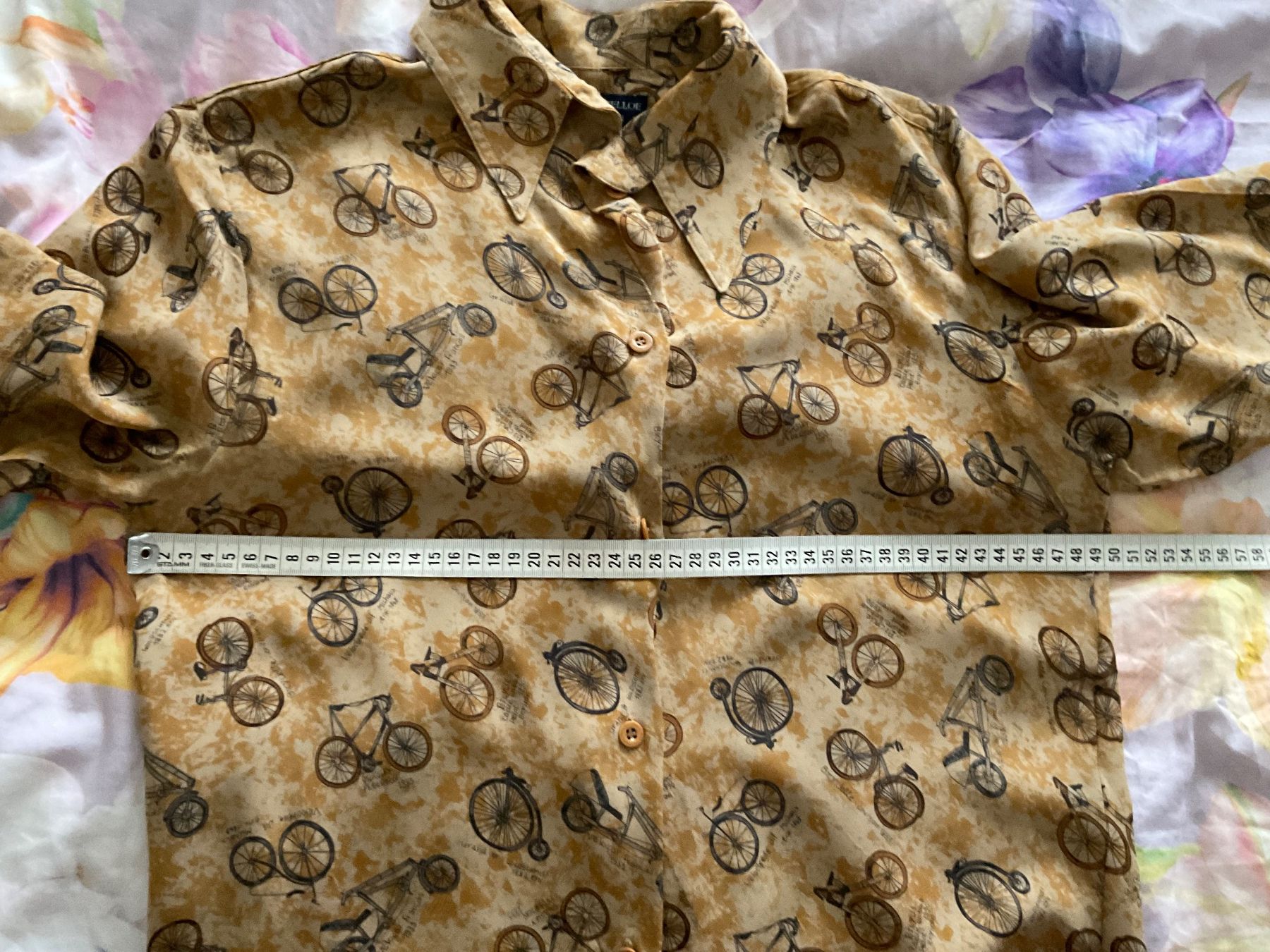 Blusen: Paul Costelloe 100% Seiden Bluse Gr 38 Veloprint Longbluse – Gebraucht aus Urdorf von alda02 7