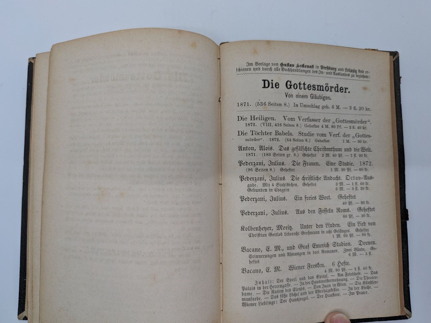 Libri: Antikes Buch Adalbert Stifter Studien 1. Band 1876 – Usato da Emmen venduto da magelan 6