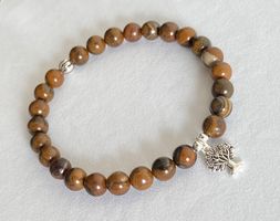 Edelstein Armband Tigereisen mit Silber auf Mass