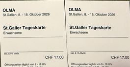 Olma Tickets (Preis pro Stk.)