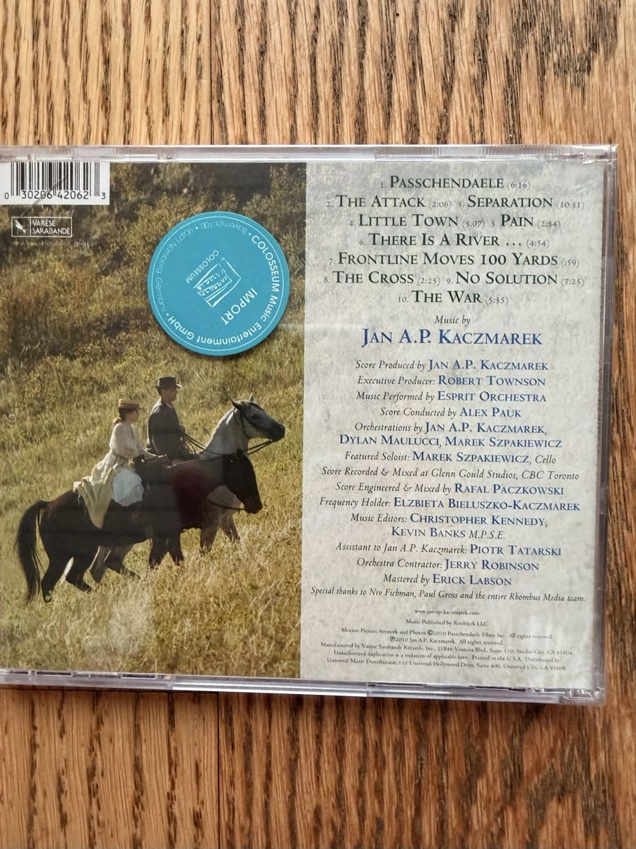 CD: PASCHENDALE Doundtrack CD Jan AP Kazmarek (2010) – Nuovo e nell'imballaggio originale da Hünenberg venduto da Paddels 1