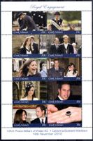 ROYAL ENGAGEMENT COOK ISLANDS BOGEN MIT 10 MARKEN ** - P401