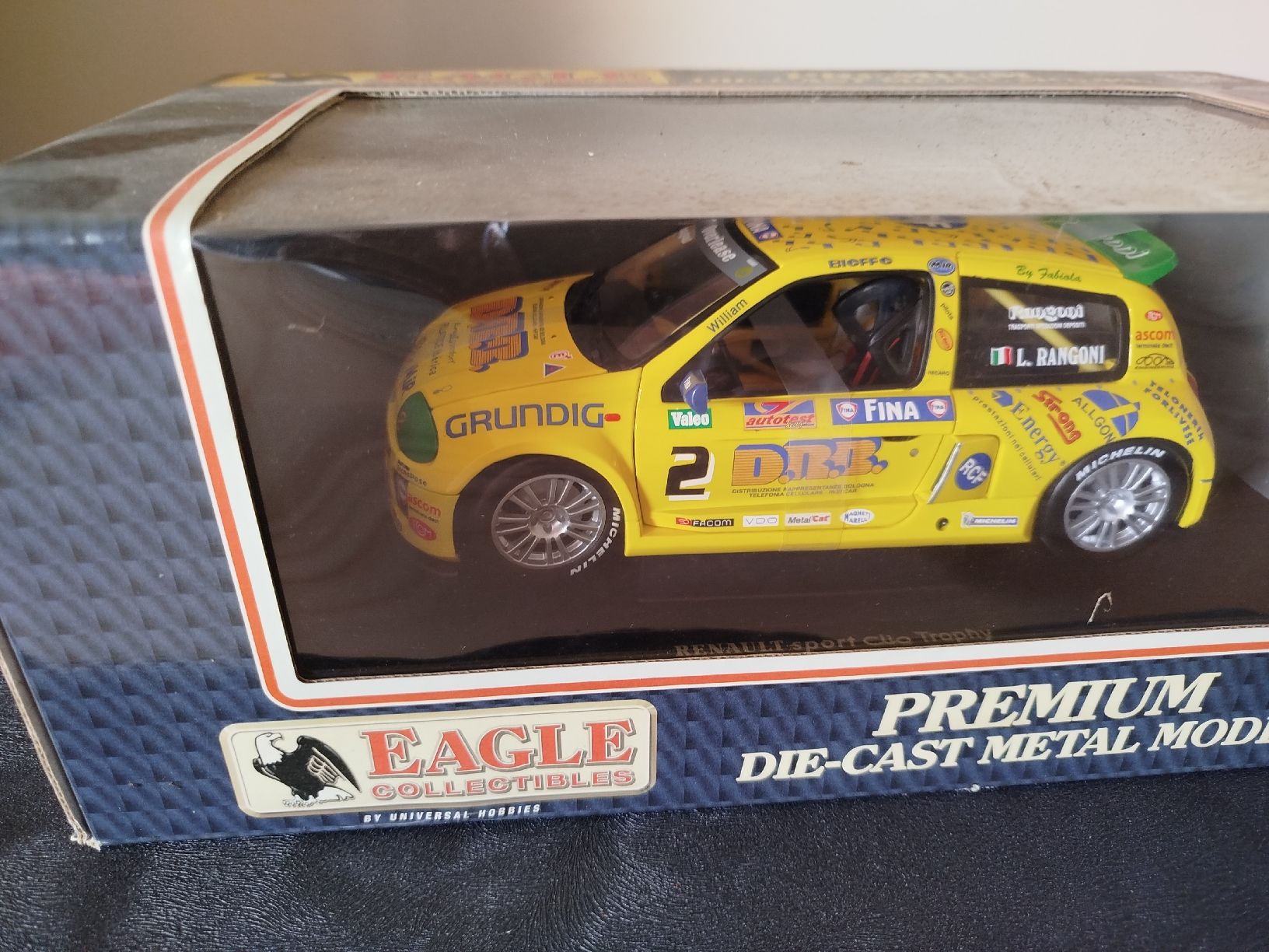 Renault Modellini d'auto: Renault Clio Trophy Rangoni 2000, 1/18, Jaune -Parfait! – Nuovo e nell'imballaggio originale da Neuchâtel venduto da lyd_67kk 3