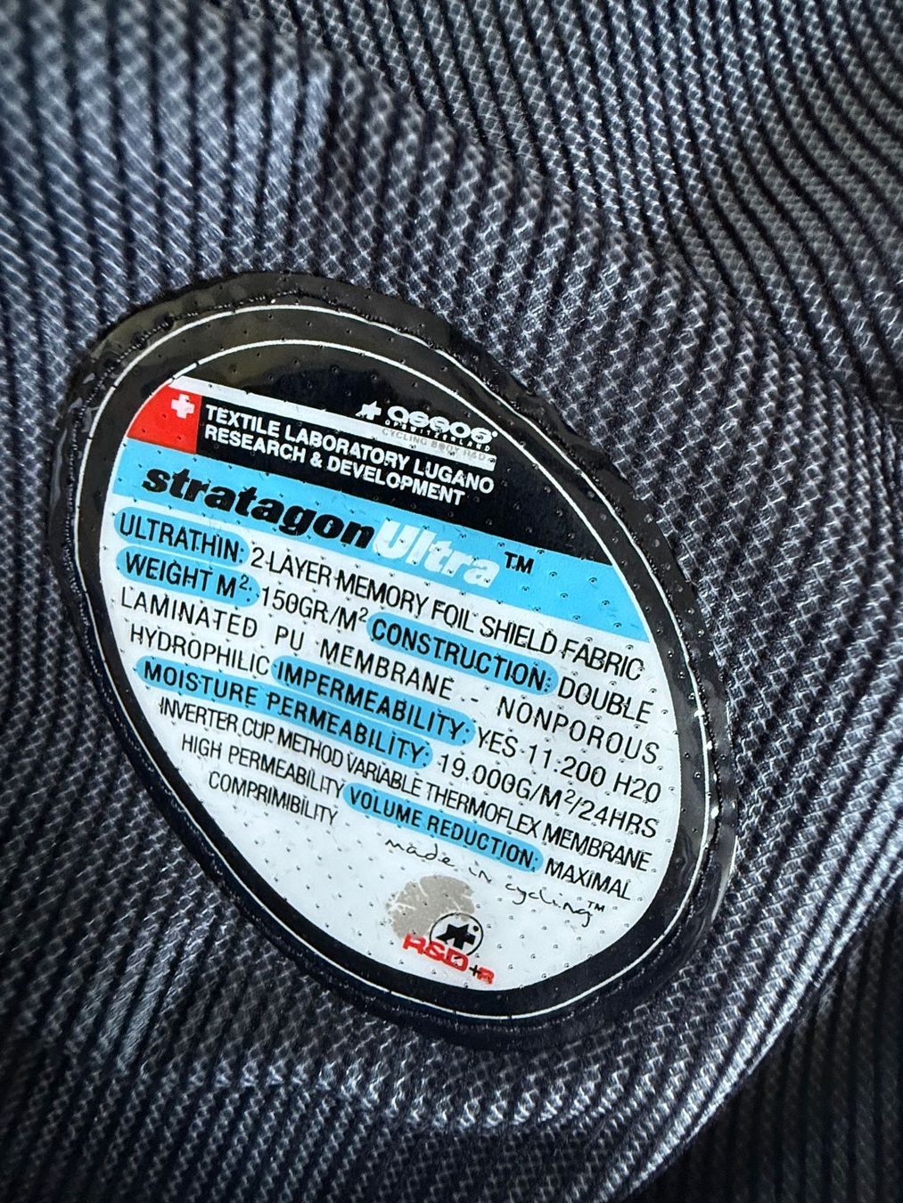 Assos Giacche: Assos Radjacke -  2 layer - Stratagon Ultra - Grösse M – Usato da Horgen venduto da tsp_qr5b 2