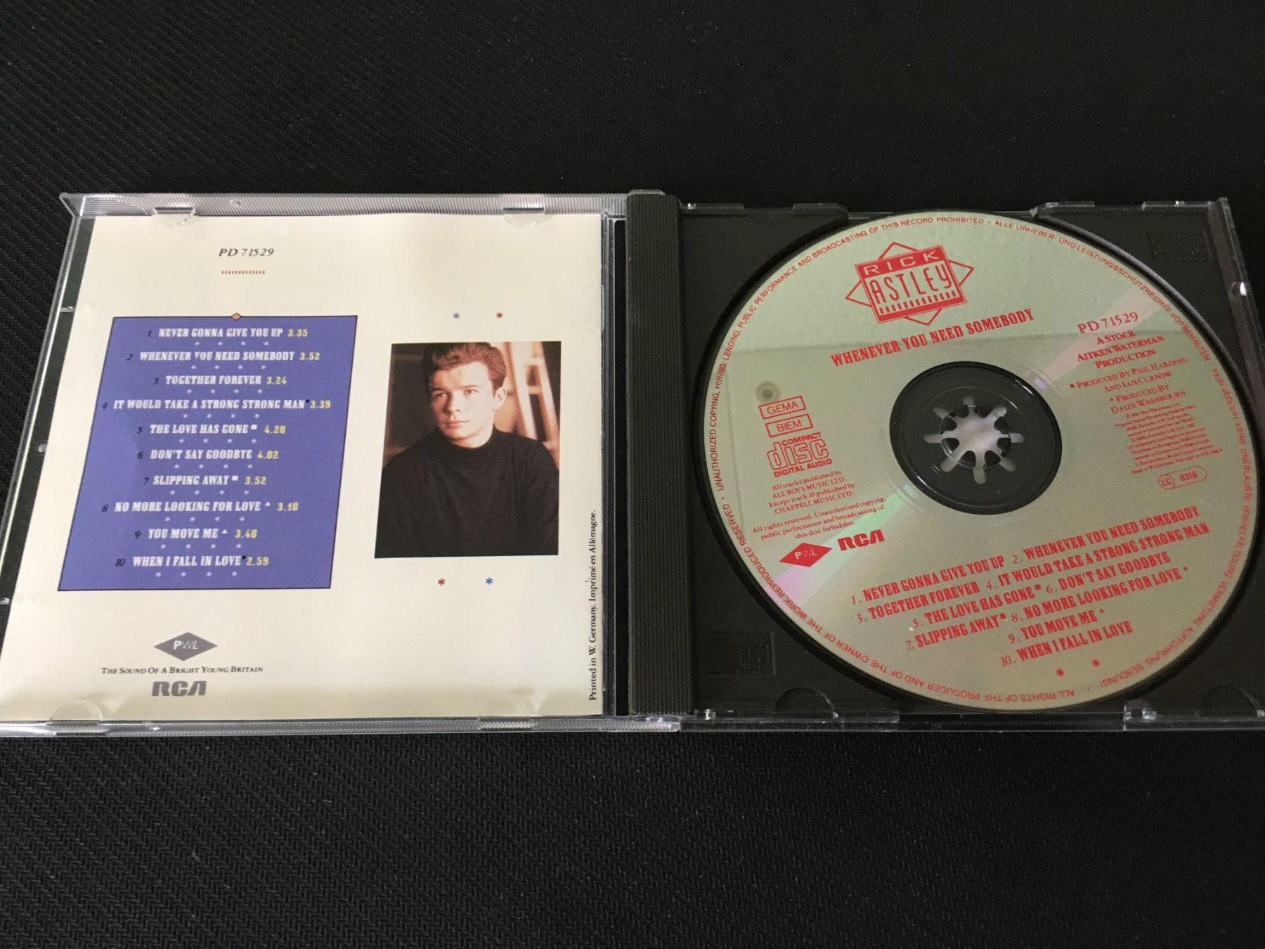 CD: Rick Astley - Whenever you need Somebody -CD- – Usato da St.Gallen venduto da MedienJoe 1