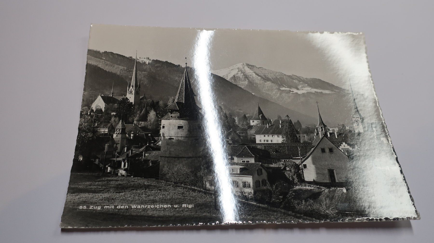 Cartoline postali: Zug mit den Wahrzeichen u. Rigi  1969 – Usato da Cormoret venduto da Pascalll2001 1