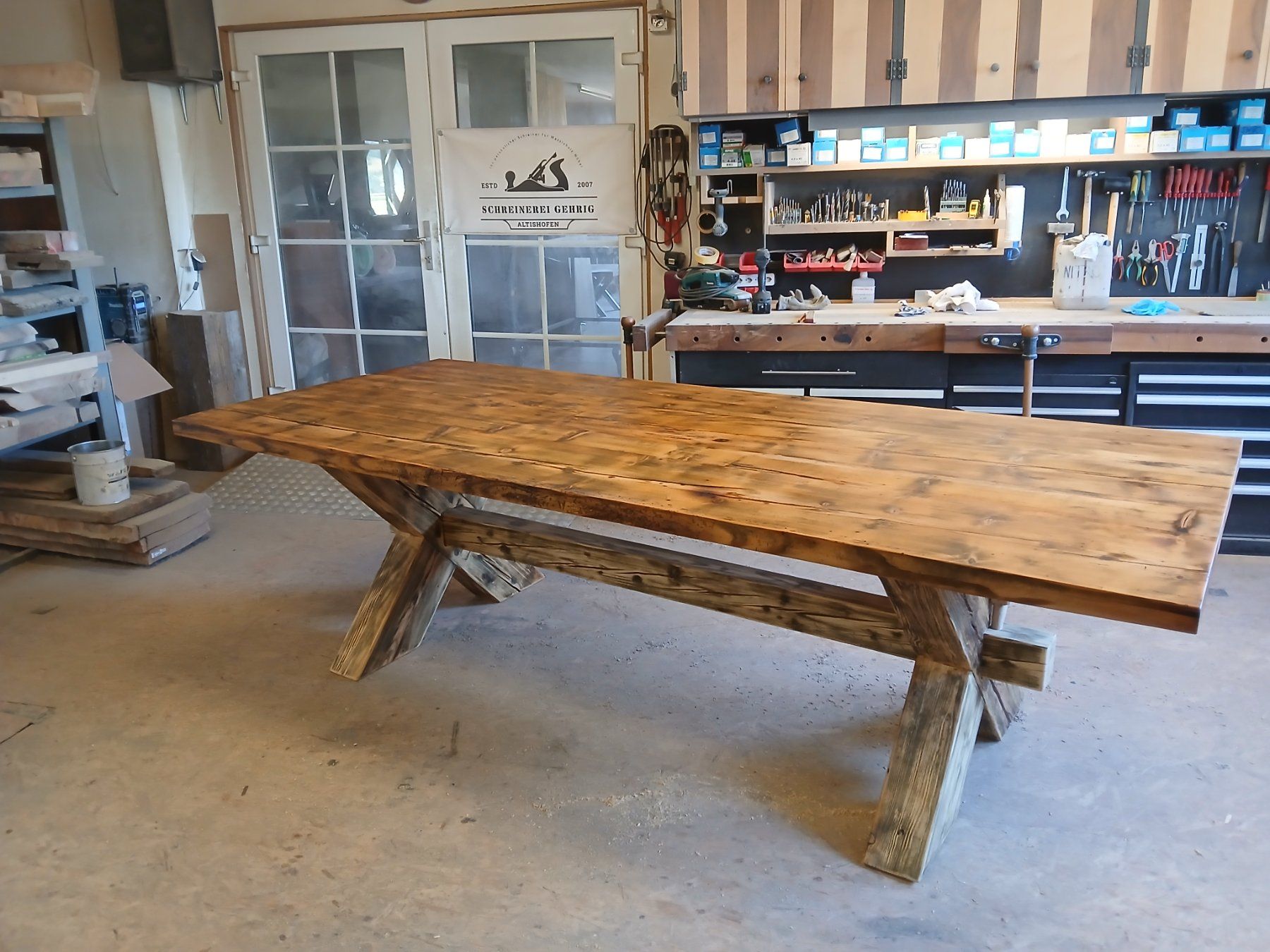 Tables: Tisch aus Schweizer Altholz rustikal 270cm – Neuf (Voir description) à Altishofen par Rossi464 2