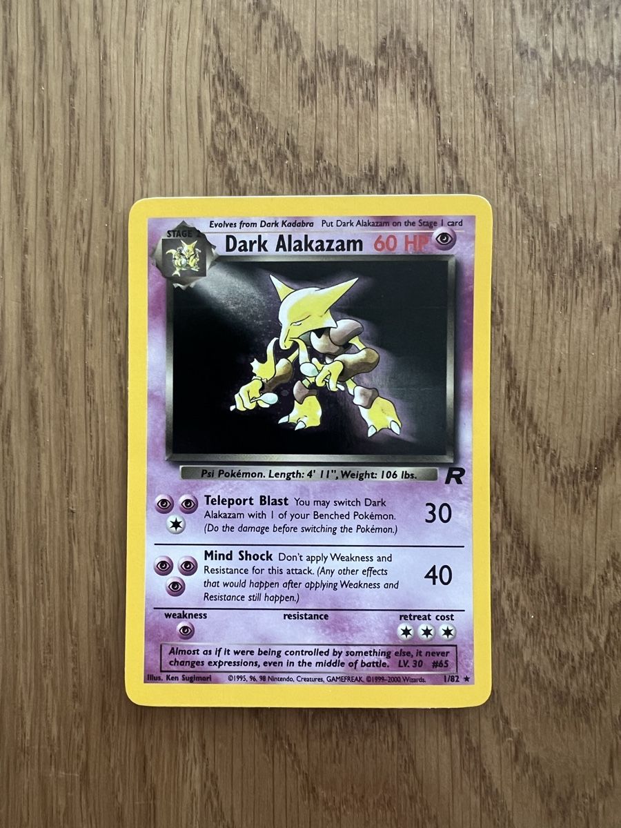 Pokémon Sammelbilder & Trading cards: Dark Alakazam 1/82 - Team Rocket 1999 – Gebraucht aus Aesch BL von Svenski47