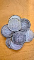 8 pièces de 5 francs suisses en argent 835‰ - 1932 à 1969