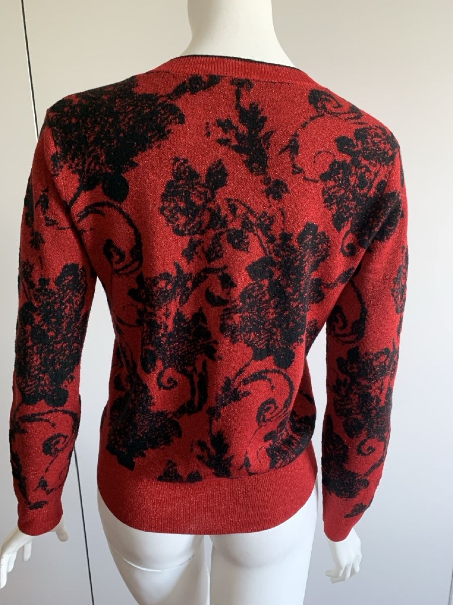 Dries Van Noten Maglioni & Felpe: Dries van Noten: Exklusiver Pullover, Rot/Schwarz, NP 700, S – Nuovo (secondo la descrizione) da Luzern venduto da designluzern 3