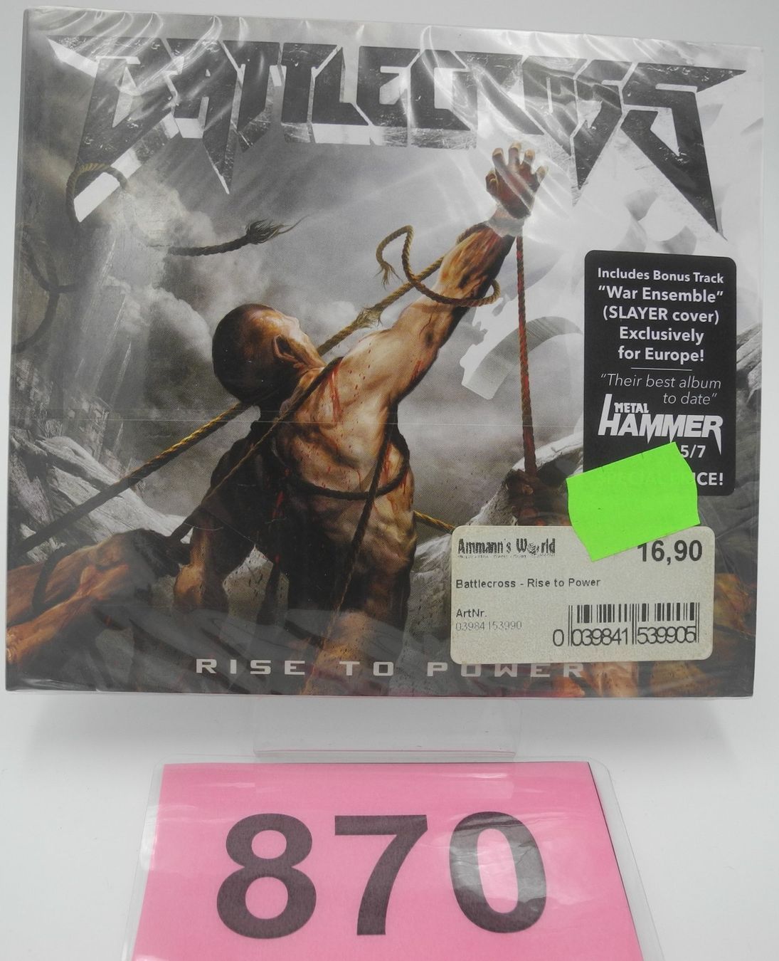 CD: CD Battlecross "Rise to Power", Nr. 870 – Nuovo e nell'imballaggio originale da Kottwil venduto da Crazyrolf