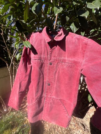 Vintage MOUSQUETON red cotton jacket