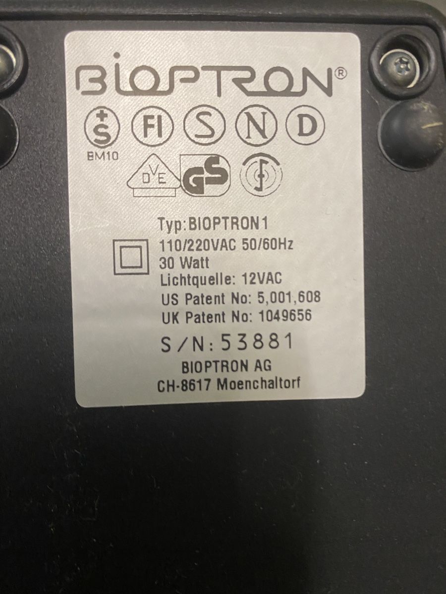 Bioptron Medizinische Geräte: Bioptron 1 von Zepter  – Gebraucht aus Basel von MaschinenSchweiz 1