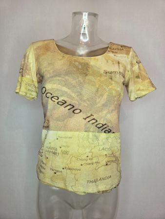 Nile Mesh Top Landkarte ca. S/M