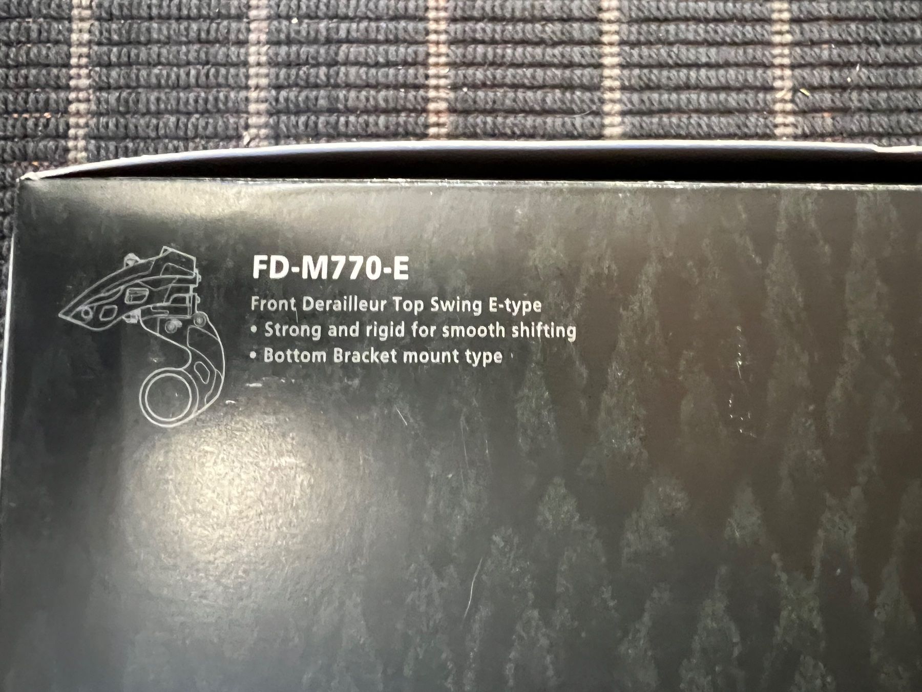 Shimano Pezzi di ricambio: Platten-Umwerfer Shimano FD-M770-E – Nuovo e nell'imballaggio originale da Eschen venduto da Sele-Radsport 1
