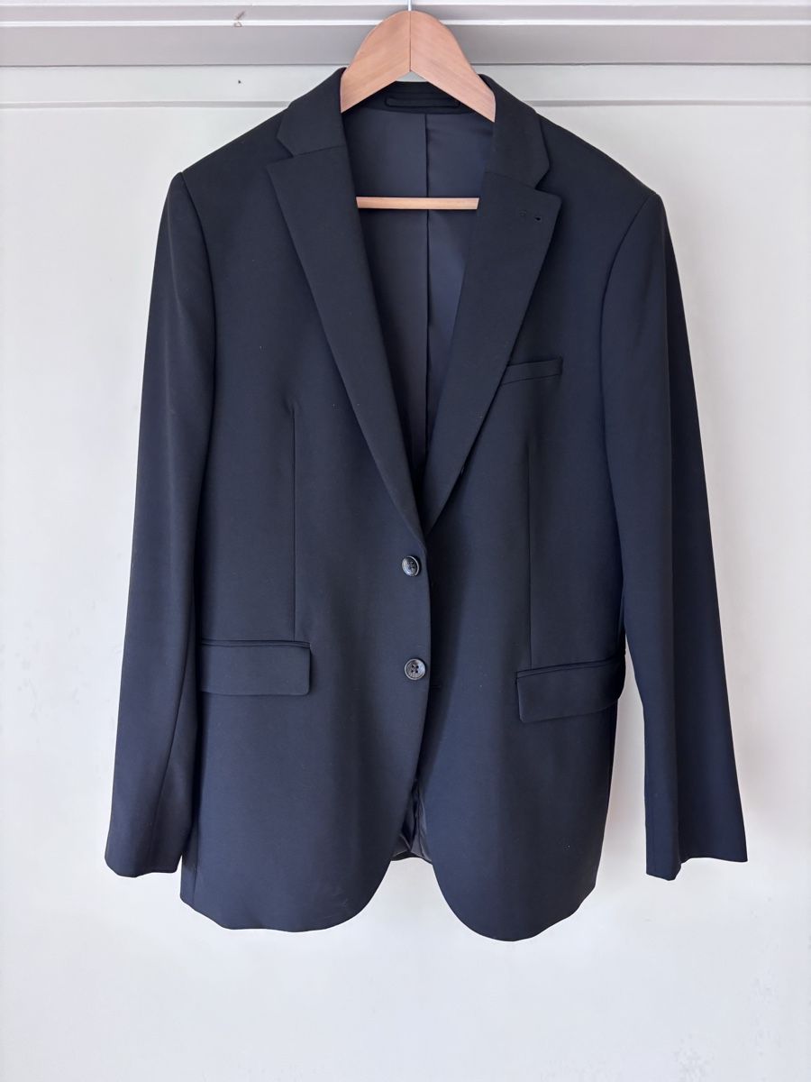 C&A Jacken: C&A Slim Fit Flex Blazer, Size 50, Black – Neu (gemäss Beschreibung) aus Zürich von Grothschild 1