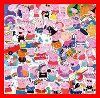 Peppa Wutz Comic Schwein Sau Pig George 50 tlg Stickerset