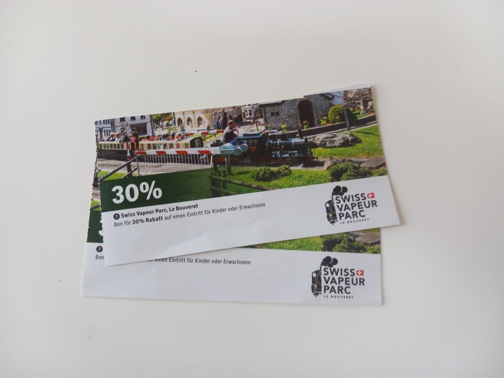 2x Swiss Vapeur Parc Gutschein, le Bouveret - 30% Rabatt (Neu und ...