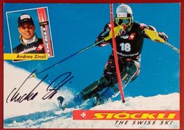 Andrea Zinsli CH-Ski Autogramm signiert Foto 10x15cm