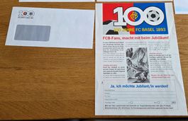 FCB, 100 Jahre FC Basel. Originaldokumente 1992 vor Jubiläum