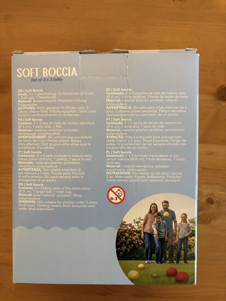 Spielzeuge: Soft Boccia Set 3x3 balls neuf – Neu und originalverpackt aus Genève von ari_y89j 1