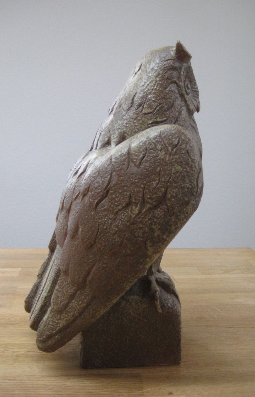 Statuette: Grosse Eule, signiert 1985 / Hans Borer Bildhauer – Usato da Langendorf venduto da Happy11 6