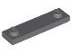 Lego Dark Bluish Gray Plate, Modified 1 x 4 12 Stück