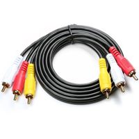 1.5m  3 RCA Stecker auf 3 Cinch-Stecker Cinchkabel