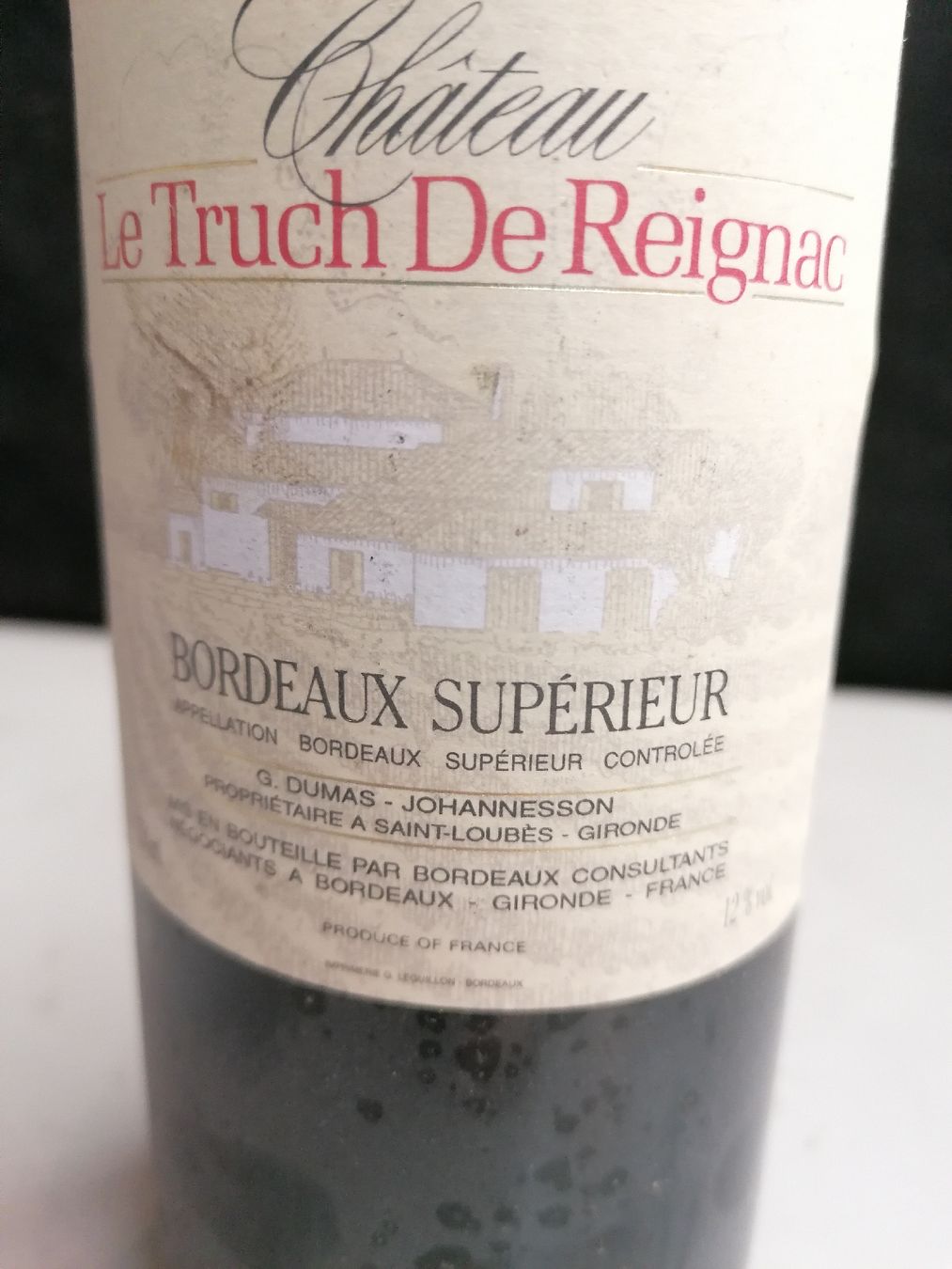 Vino: LE TRUCH DE REIGNAC 1994 – Nuovo (secondo la descrizione) da Genève venduto da Leboucheoreilles 4