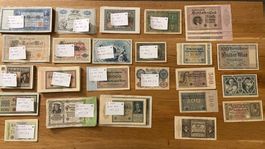 Konvolut Reichsbanknoten Sammlung c.a. 340 Stück