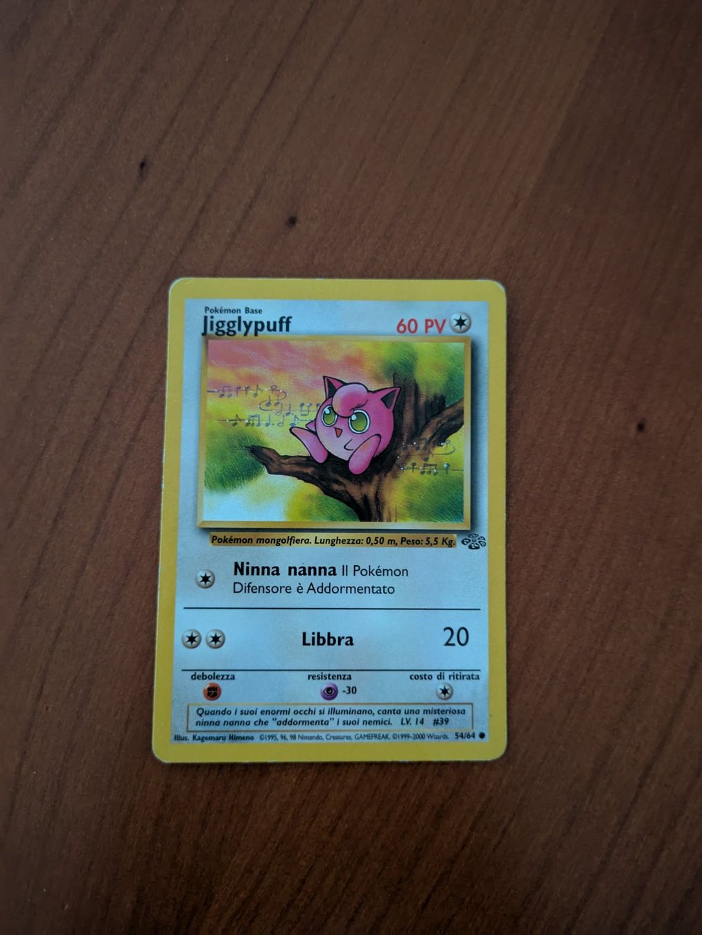 Pokémon Carte collezionabili: JIGGLYPUFF, JUNGLE, 54/64, 2000, ITA, GOOD – Usato da Losone venduto da AlpineLayer